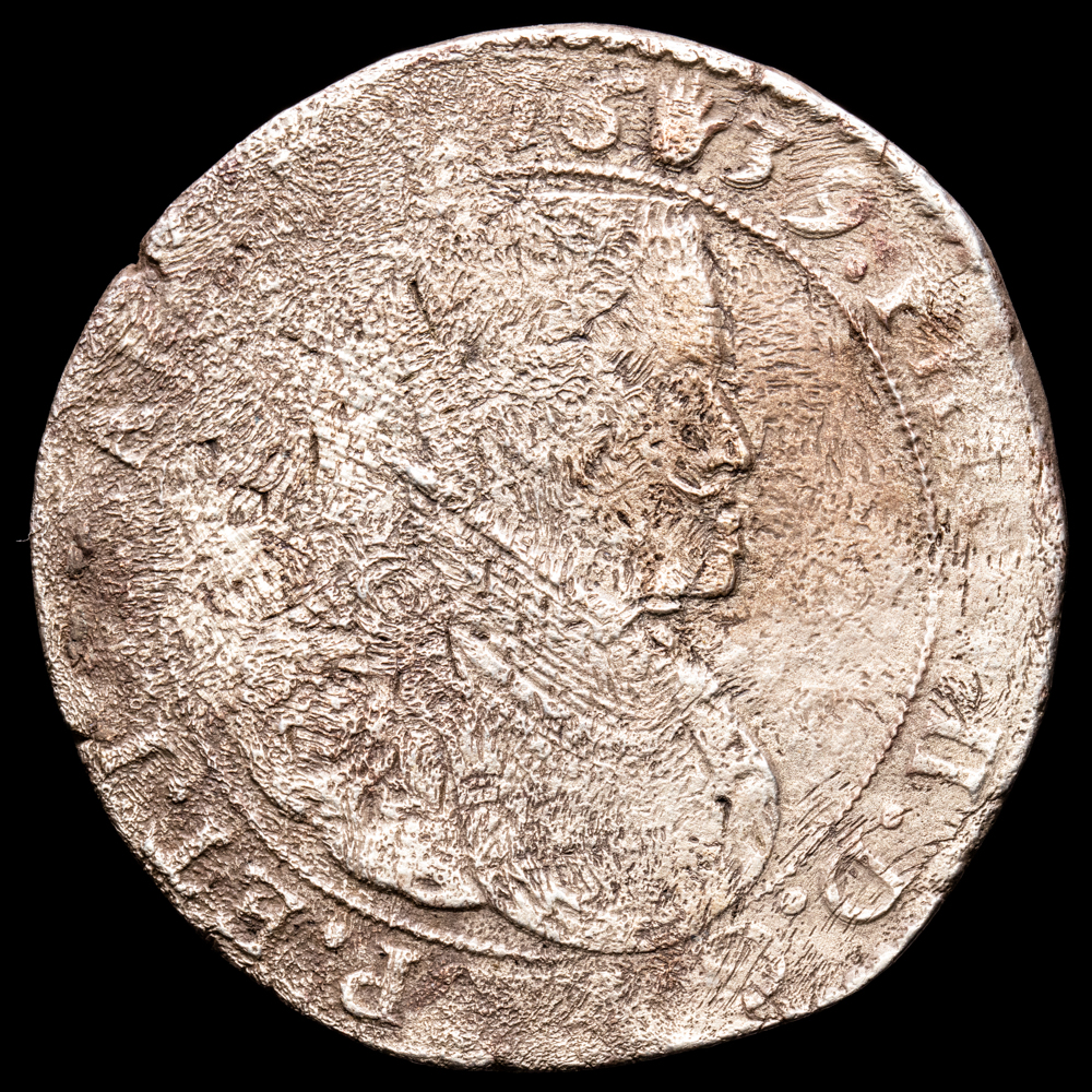 Paises Bajos – Felipe IV. Ducatón. (30,7 g.). Amberes. 1635. VTI-1160. BC+.