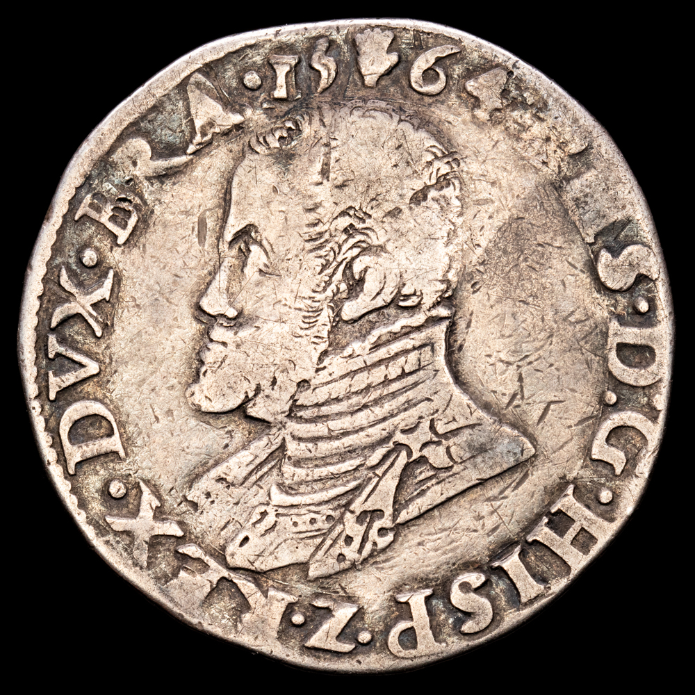 Paises Bajos – Felipe II. 1/2 Escudo. (15,81 g.). Amberes. 1564. G.H. 211. MBC.