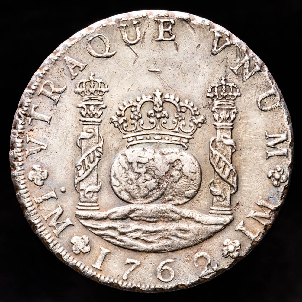 Carlos III. 8 Reales. (26,71 g.). Lima. 1782. Ensayador J·M. AC-1021. EBC-. Bello color. Ex subasta Sedwick 2009.