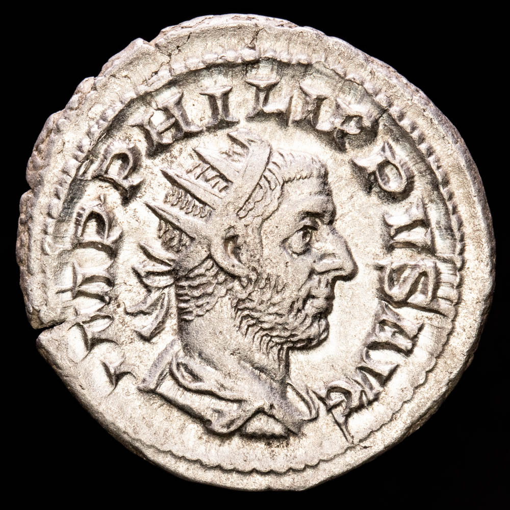 Filipo I. Antoninano. (3,95 g.). Roma. 244-249 d.C.. RIC-58. EBC. Muy bella.
