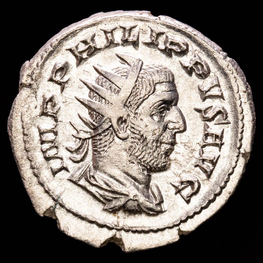 Filipo I. Antoninano. (3,29 g.). Roma. 244-249 d.C.. RIC-21. EBC+. Restos de brillo original. R: SAECVLARES AVGG/VI