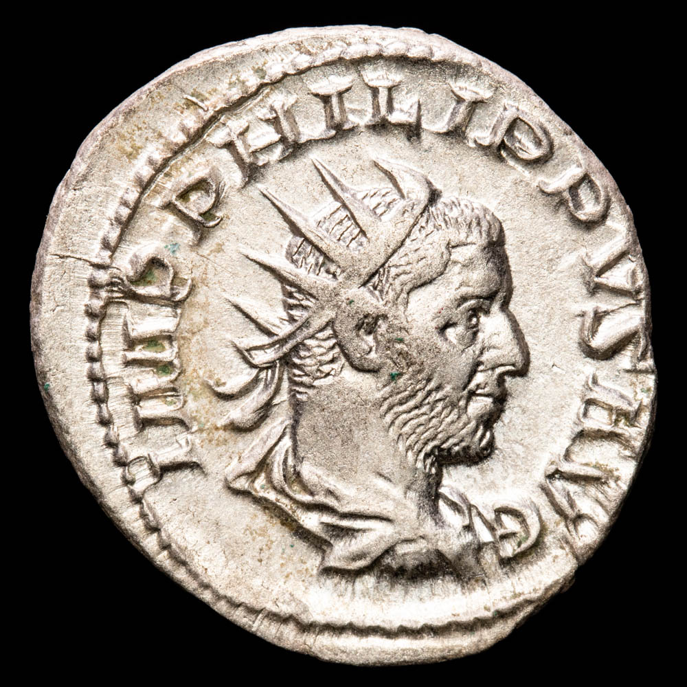 Filipo I. Antoninano. (4,34 g.). Roma. 244-249 d.C.. RIC-255. EBC. Restos de brillo original. R: SAECVLVM NOVVM