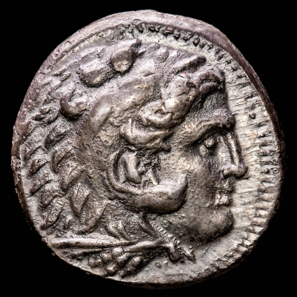 Kings of Macedon – Alexander III. Tetradrachm. (16,85 g.). Uncertain mint in Greece. 336-323 d.C.. MBC+. Uncertain mint in Greece or Macedon