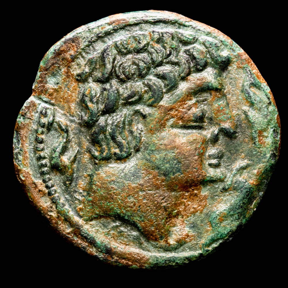 Hispania Antigua. As. (9,59 g.). Saltuie (Zarargoza). 120-130 a.C.. ABH-306. EBC-. Escasa. Bella pátina.