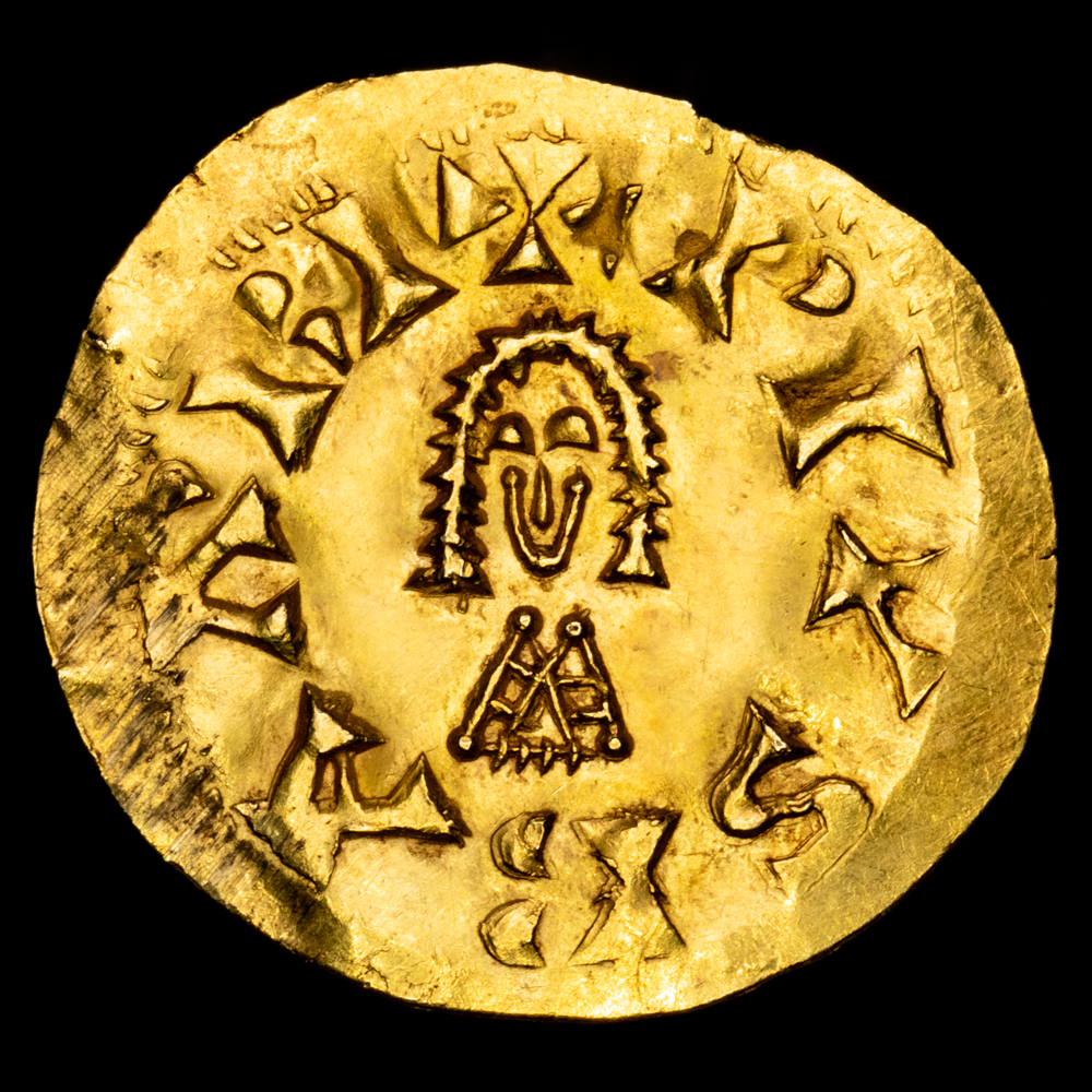 Reino Visigodo – SISEBUTO (612-621 d.C.). Triente (1,53 g.). BARBI (Baética). Miles-184a; VCC-214. MBC+.