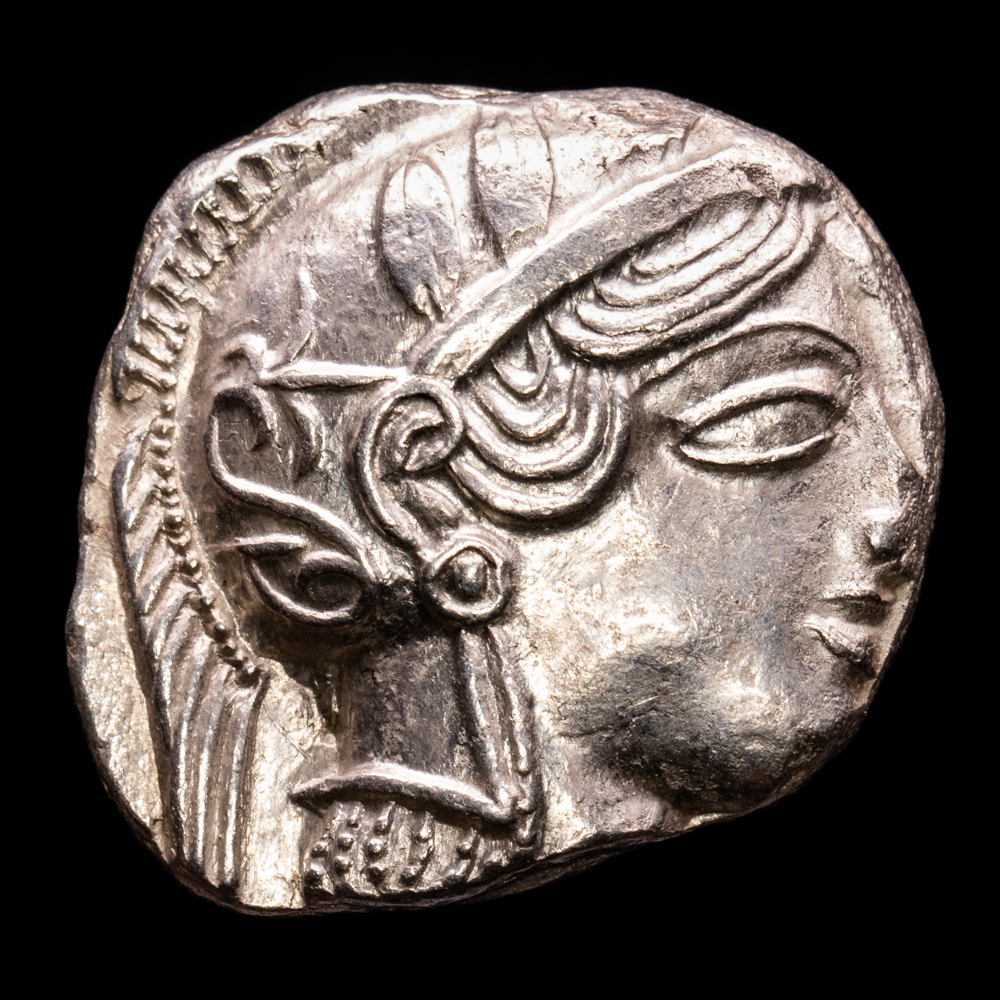 Grecia Antigua – Atica. Tetradracma. (17,19 g.). Atenas. (454-404 a.C.). S-2526. SC-. Restos de brillo original