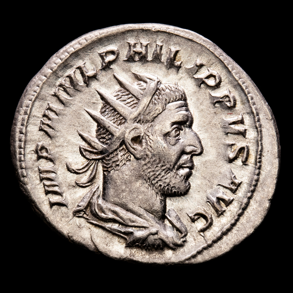 Filipo I. Antoniniano. (3,46 g.). Roma. 244-249 d.C. RIC 4. R/ P M TR P IIII COS II P P . EBC+.