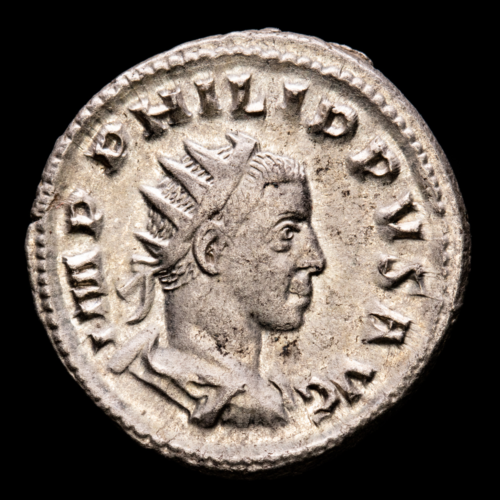 Filipo II Augusto. Antoniniano. (4,14 g.). Roma. 244-249 d.C. RIC 231c. R/ PAX AETERNA . EBC/MBC+.