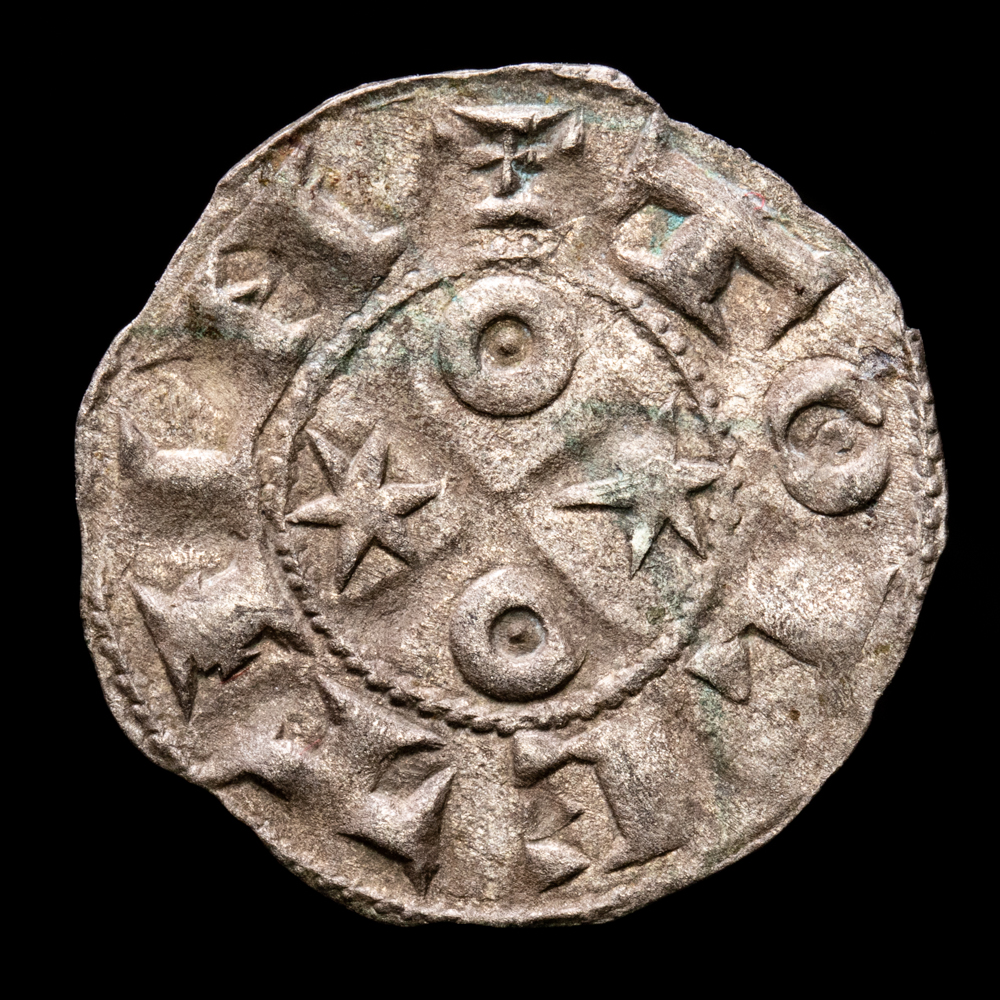 Alfonso VI. Dinero. (0,51 g.). Toledo. (1073-1109). A.B.8.2. MBC+.