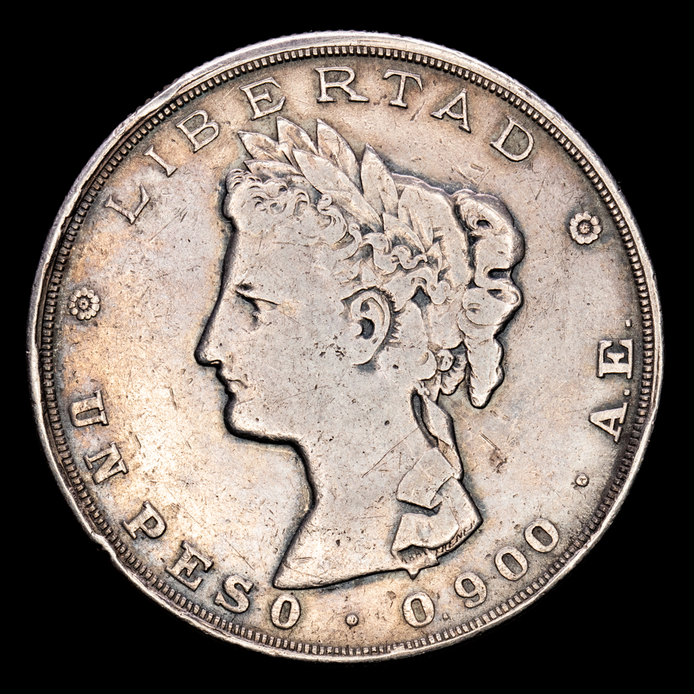 República de Guatemala. Un Peso. (24,71 g.). 1882. KM-208. MBC.