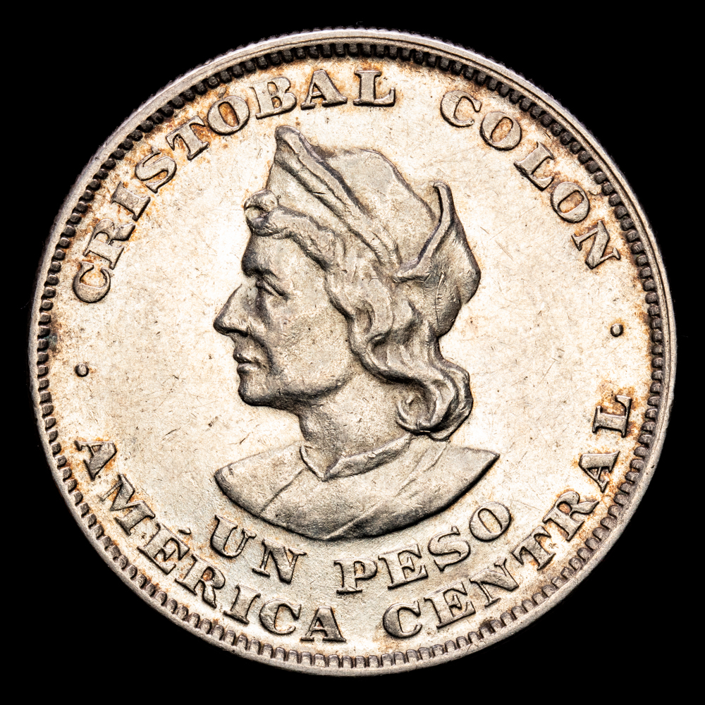 República del Salvador. Un Peso. (25,06 g.). 1908. KM-115.1. XF+. Restos de brillo original.