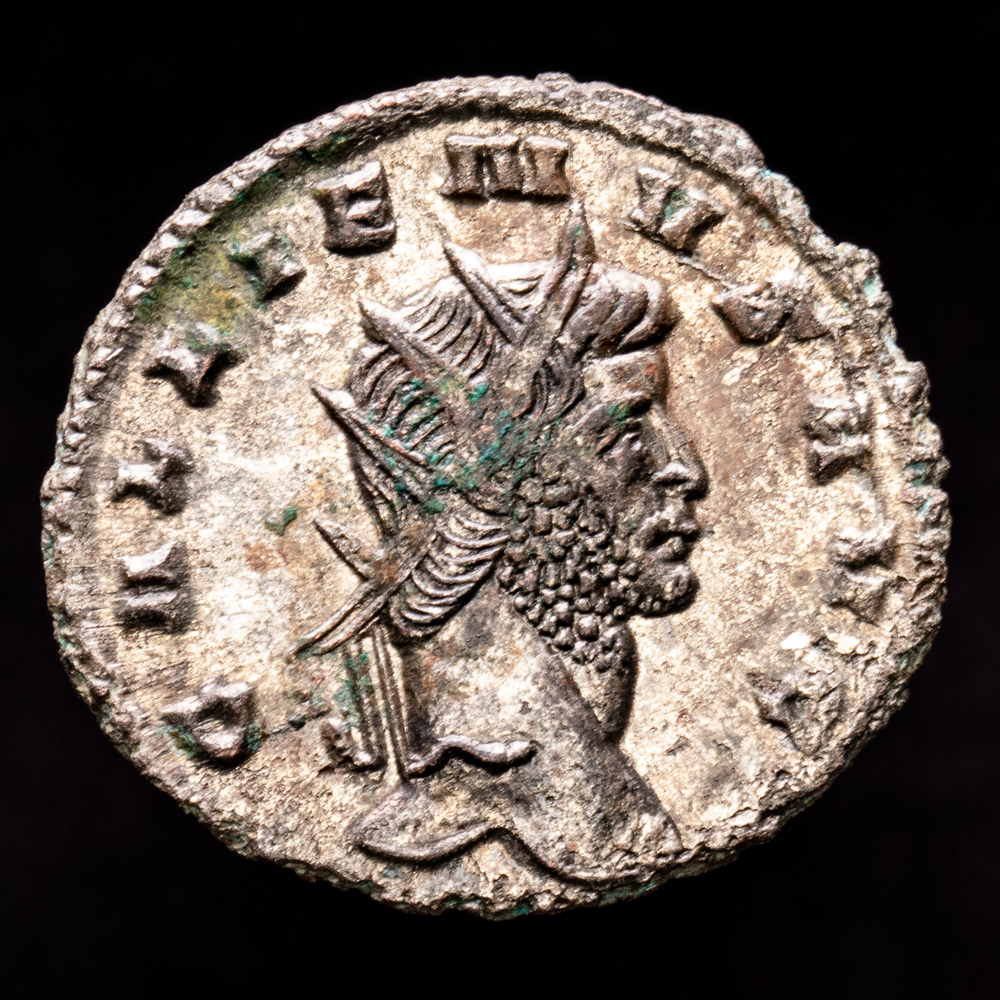 Galieno. Antoniniano. (3,47 g.). Roma. 260-261 d.C.. RIC-256var. EBC/MBC. Cabeza radiada a derecha.
