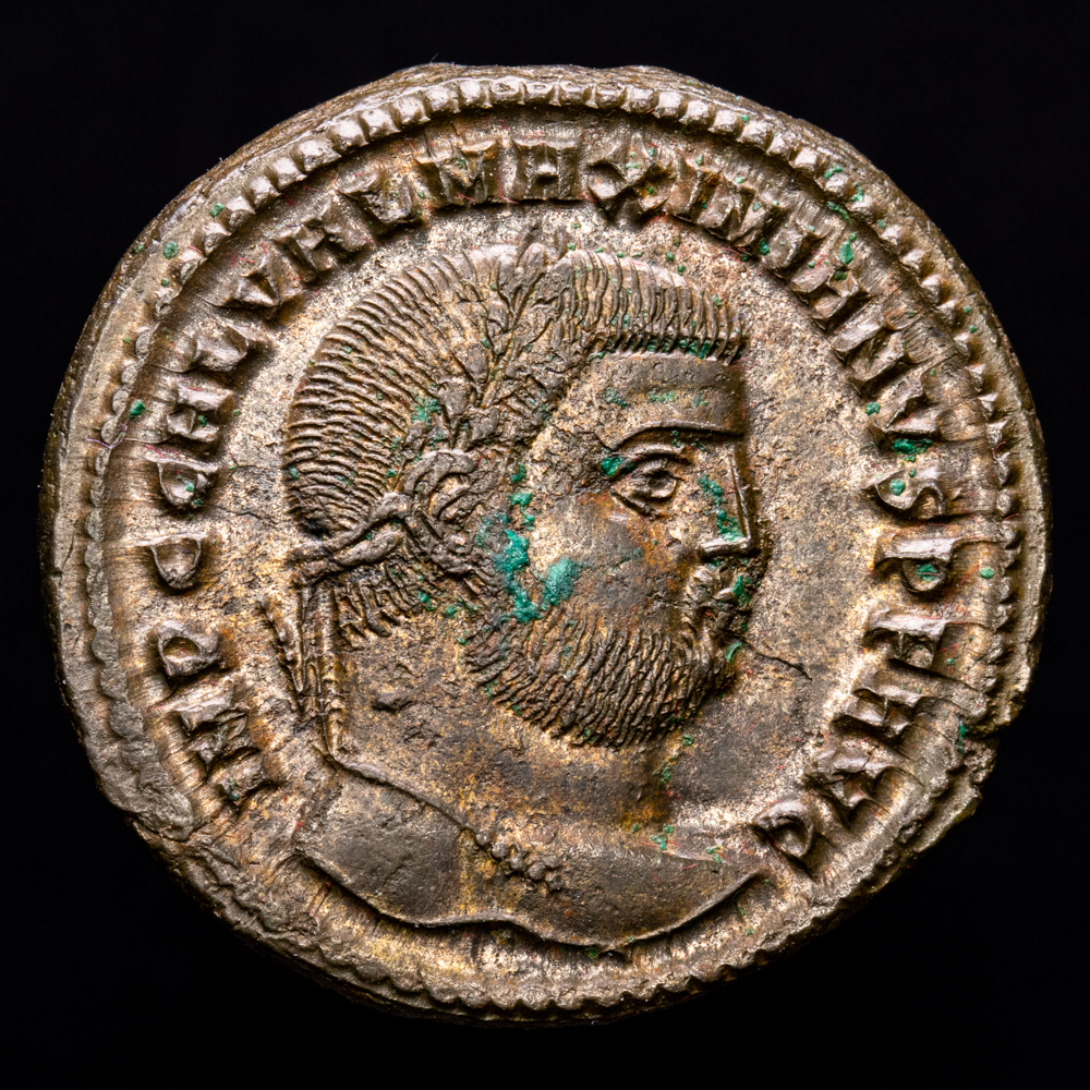 Maximiano. Follis. (8,22 g.). Nicomedia. 307-308 d.C.. RIC-54A. EBC. R: GENIO AVGVSTI CN