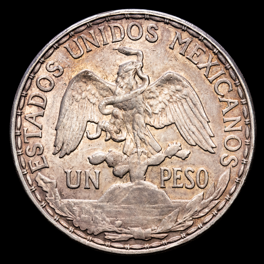 México. 1 Peso. (27,06 g.). México. 1910. KM-453. EBC. Restos de brillo original