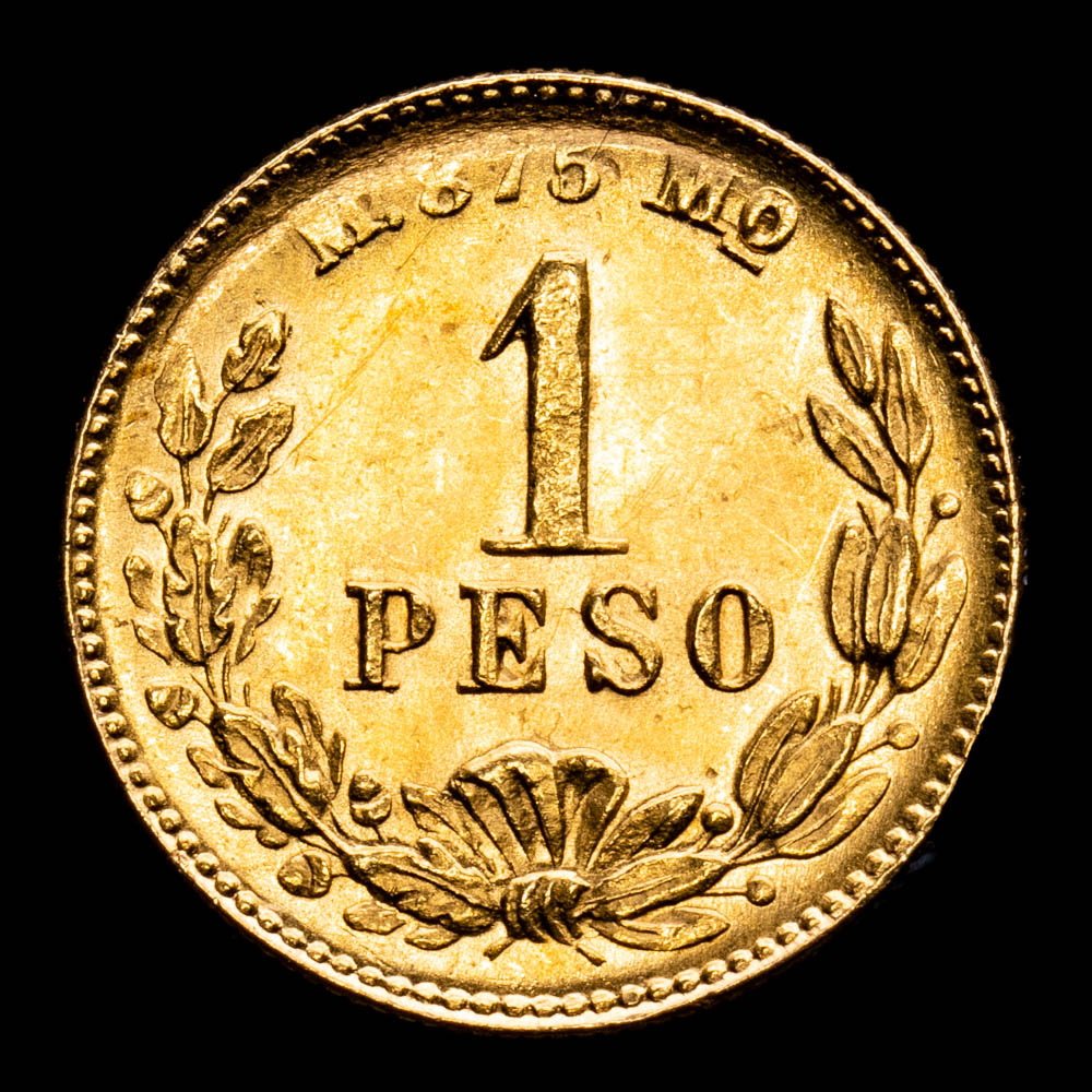 México. 1 Peso. (1,69 g.). México. 1900. KM-410.5. SC. Brillo original