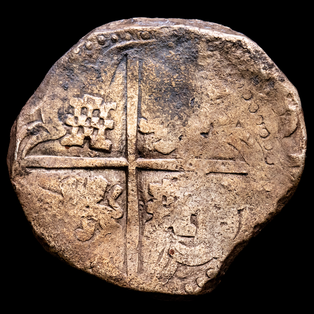 Felipe IV. 8 Reales. (26,91 g.). Potosí. S/F. Aureo y Calicó-Tipo-327. BC+.