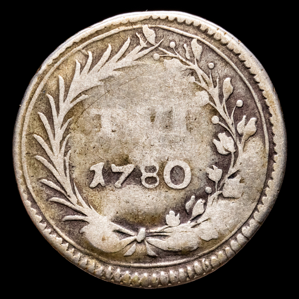 Malta – Emmanuel de Roman. 6 Tari. (5,62 g.). Malta. 1780. KM-303.1. MBC-.