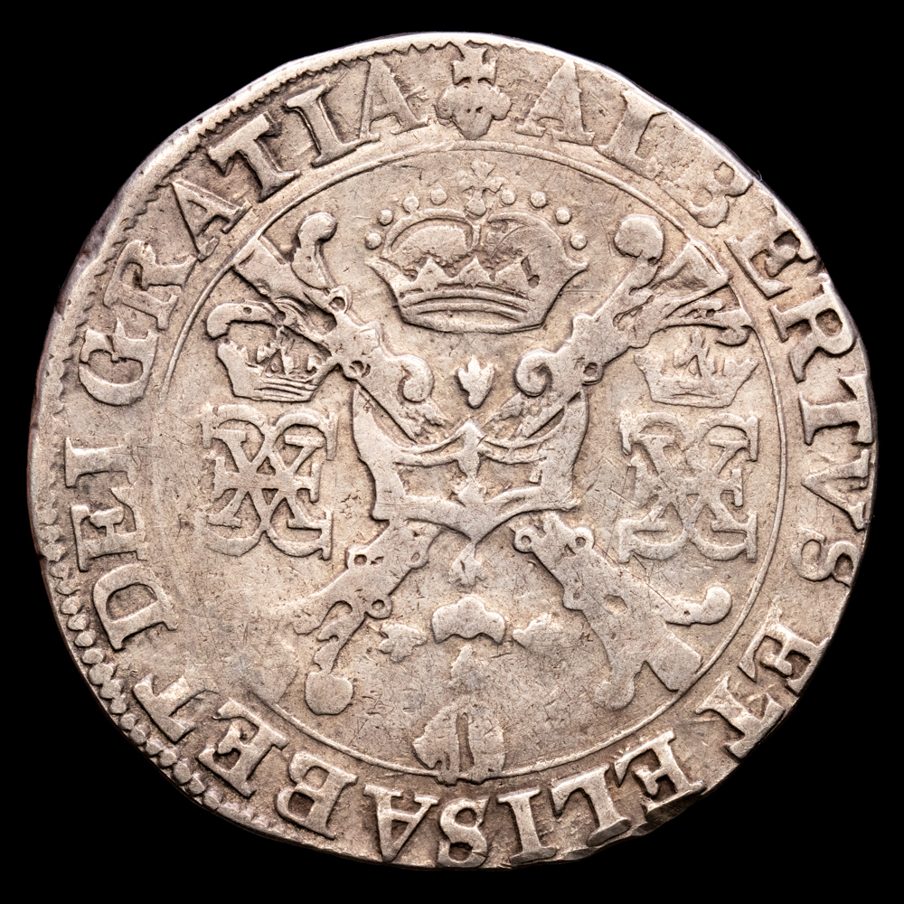 Alberto e Isabel. 1 Patagón. (27,86 g.). Bruxelas. (1598-1621). Vicenti-355. MBC. 42 mm.