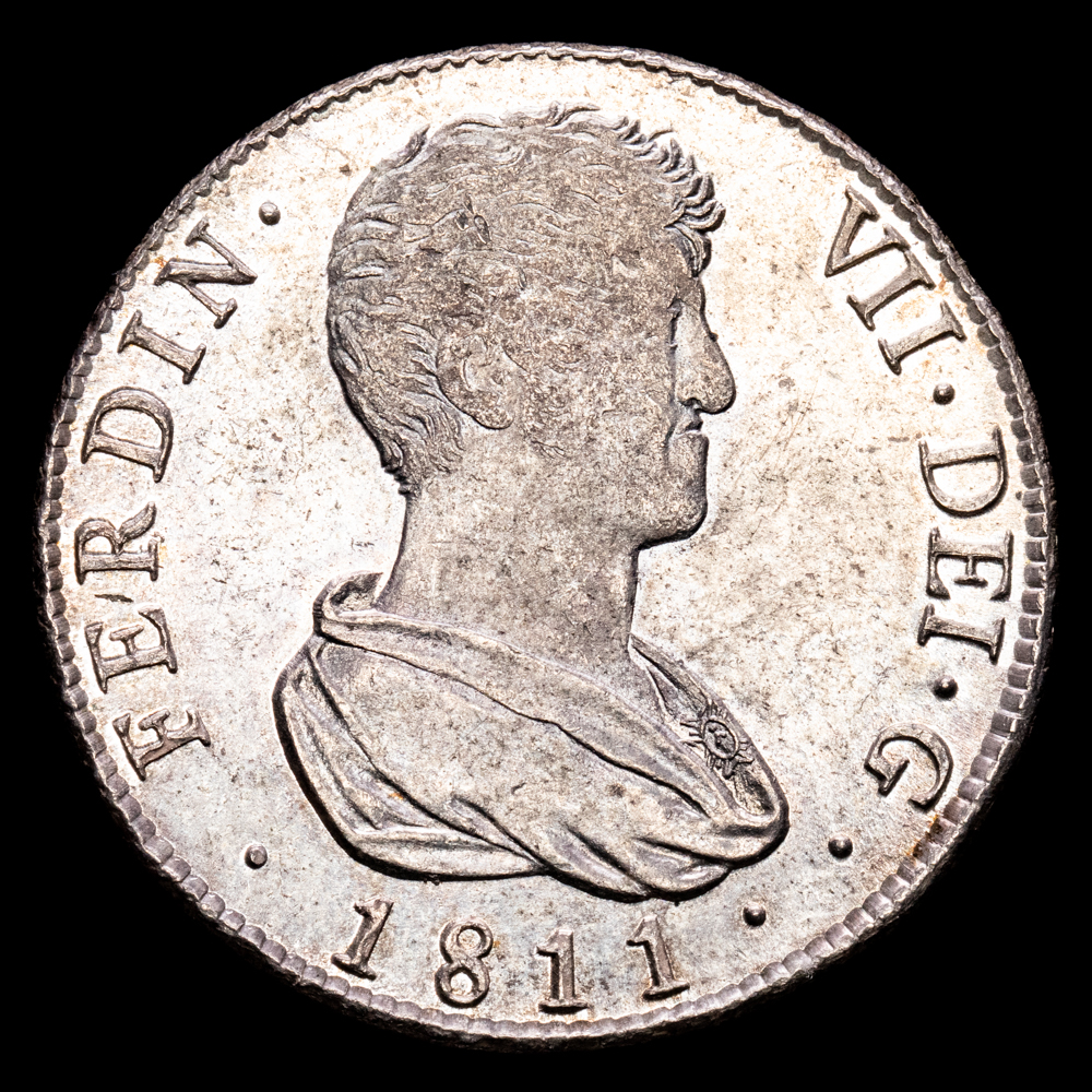 Fernando VII. 4 Reales. (13,53 g.). Valencia. 1811. Ensayador S·G. Aureo y Calicó-1144. EBC+/SC-. Brillo original