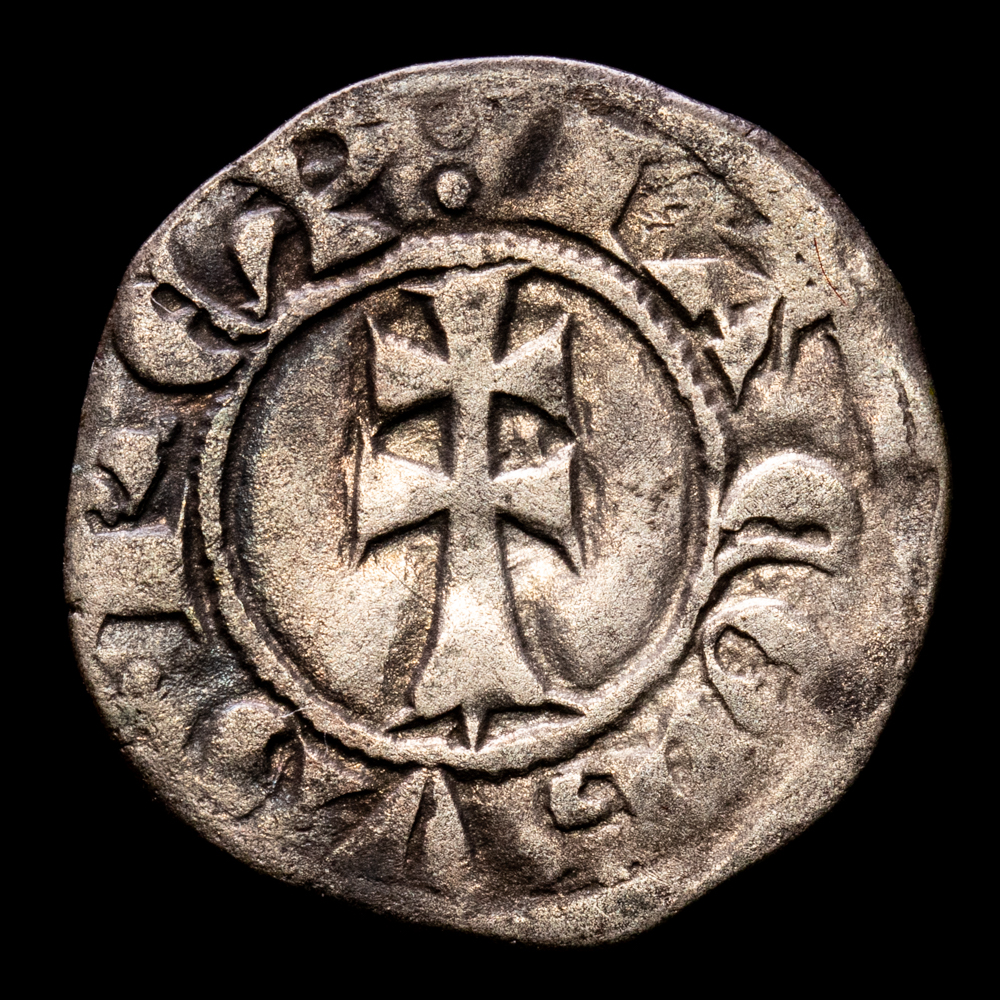 Jaime I. Dinero. (1.09 g.). Aragón. 1213-1276. Cru.v.s.318. MBC+. Bonito ejemplar