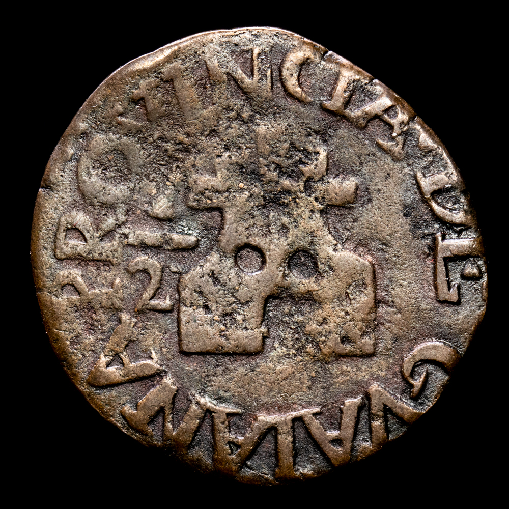 Fernando VII. 1/2 Real. (2.27 g.). Guayana. 1814. Aureo y Calicó-344. VF-. Escasa