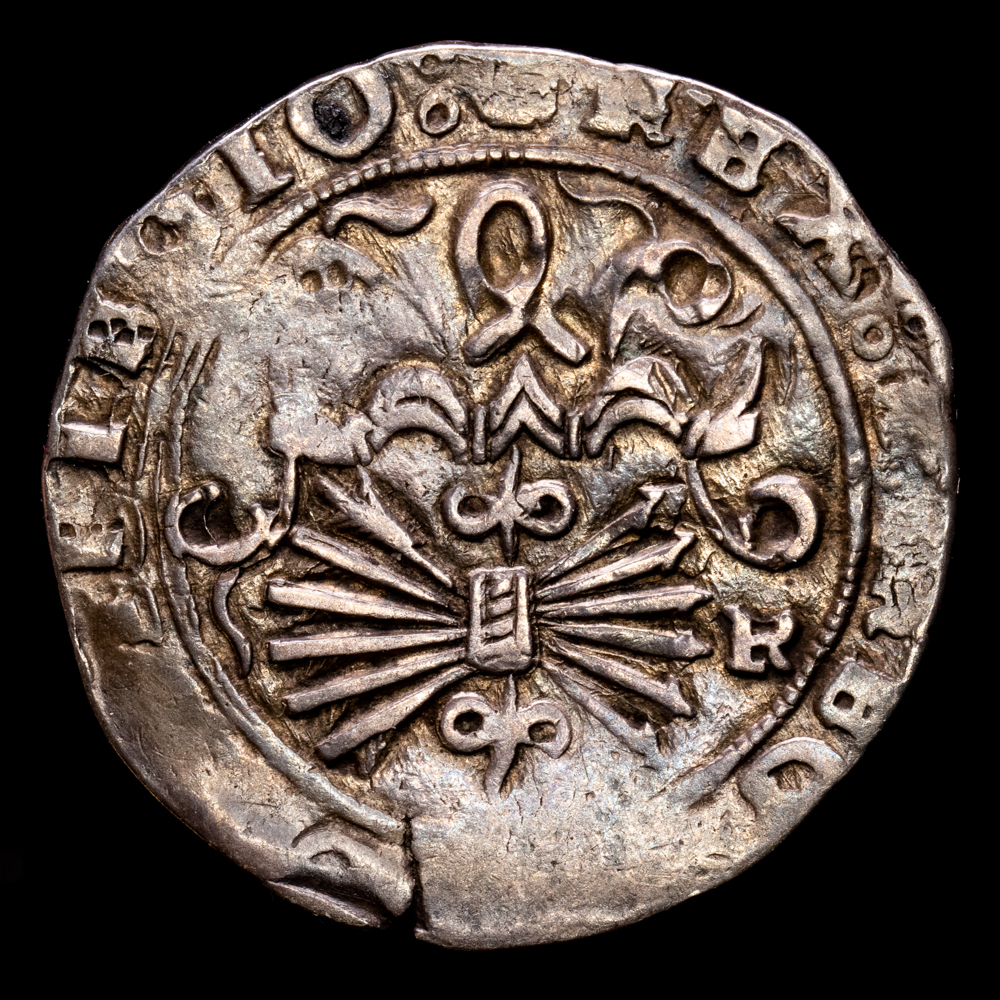 Reyes Católicos. 2 Reales. (6.52 g.). Granada. (1474-1504). Ensayador R. Aureo y Calicó-538. MBC. 28 mm. Buen tono
