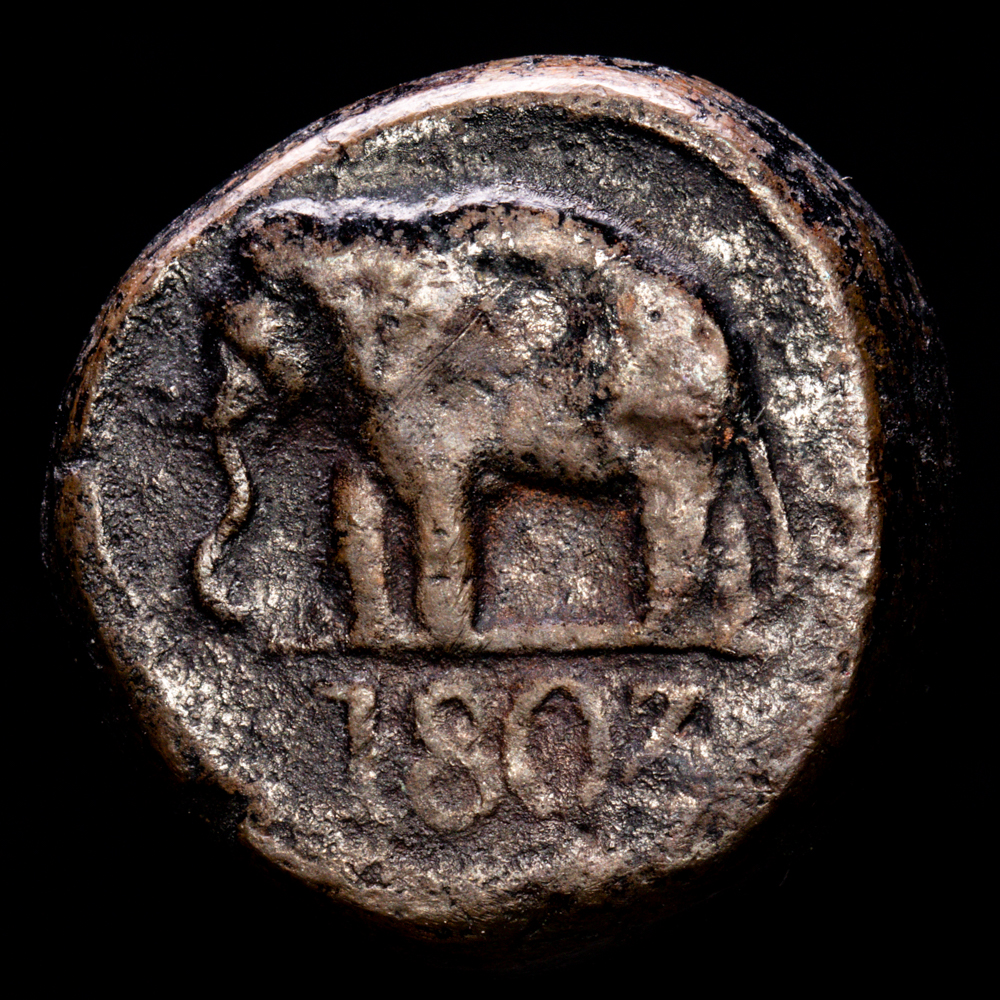 Ceylon. 1/24 Rix Dollar. (12.13 g.). 1803. KM-64. VF.