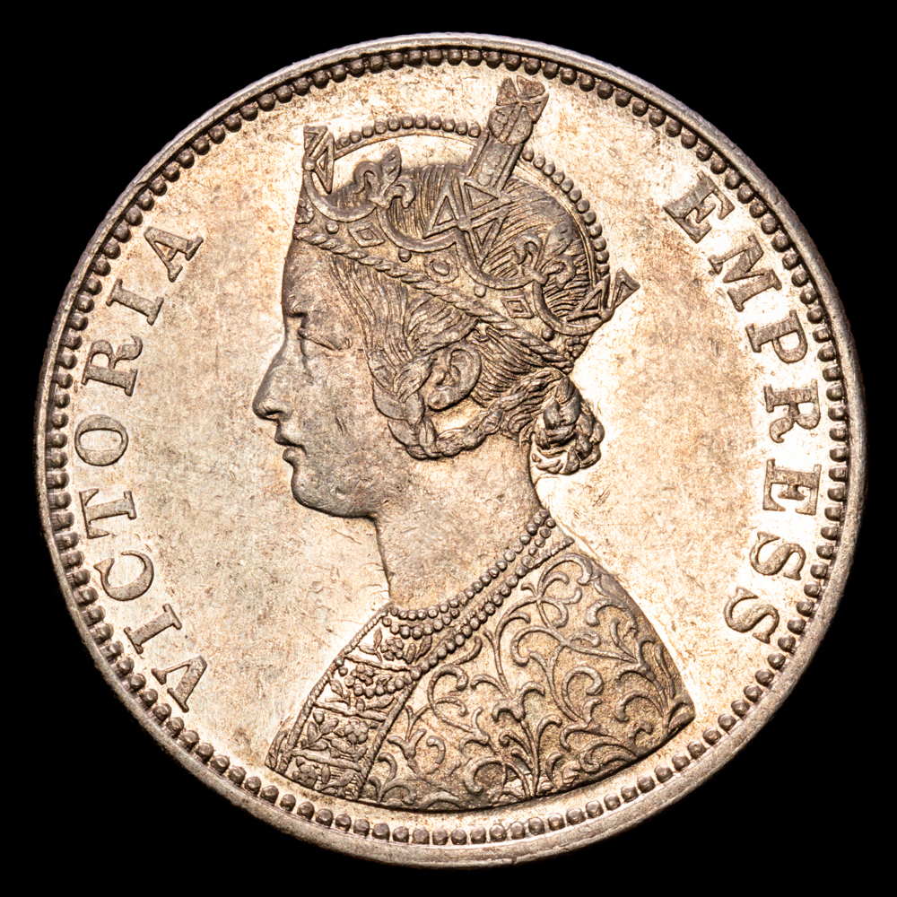 India Británica. 1 Rupia. (11.63 g.). British India. 1886. KM-490. EBC+.