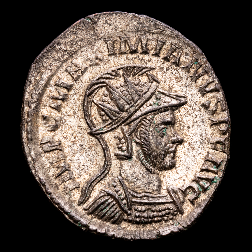 Maximiano. Antoniniano. (3,51 g.). Lugdunum. 286-305 d.C. RIC-V-454. XF+. Gran parte de brillo original