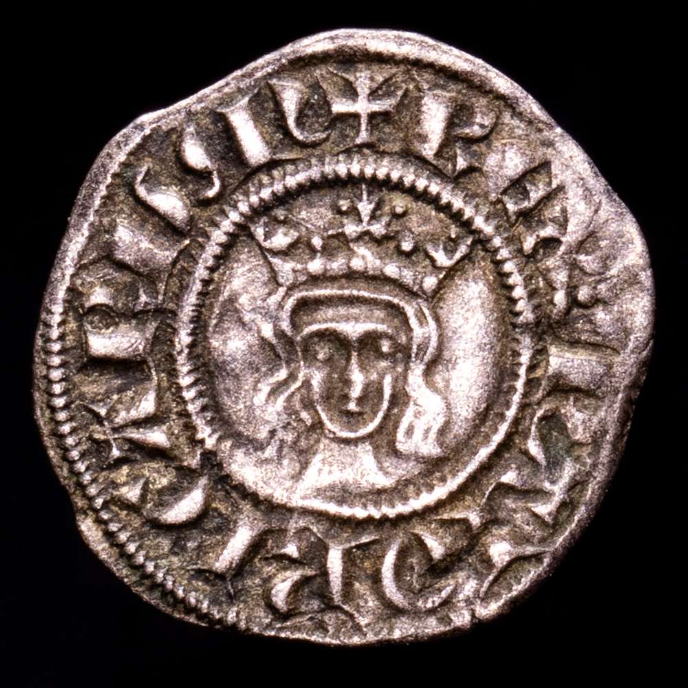 Jaime III. Obolo. (0,43 g.). Mallorca. (1324-1343). EBC. Escasa en esta conservación