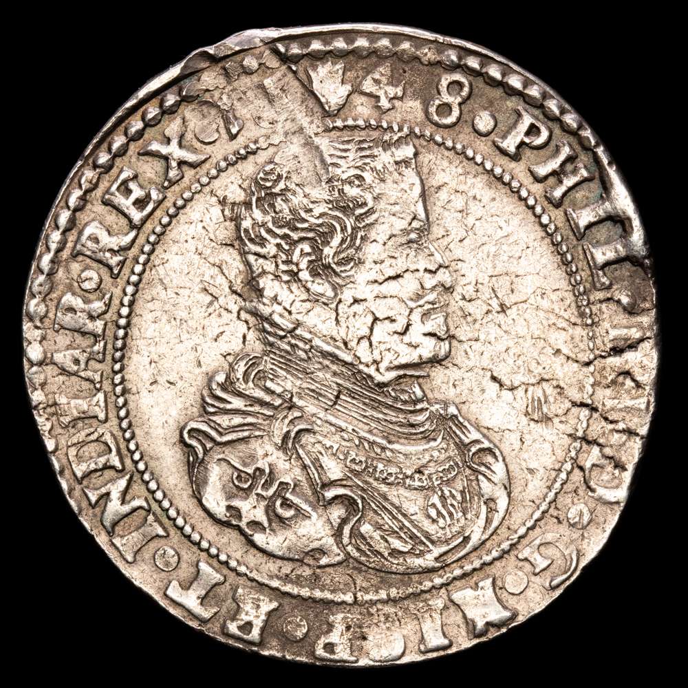 Paises Bajos Españoles – Felipe IV. Ducatón. (32,4g.). Amberes. 1648. PMU-0145.