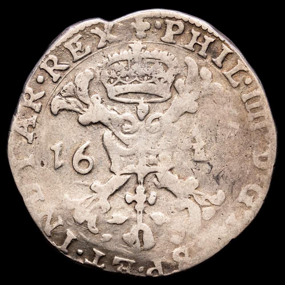 Felipe IV. Patagón. (27,21 g.). Brujas. 1643. Vicenti-1070. MBC-. 42 mm. Brujas mint!