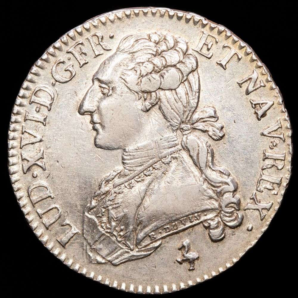 Francia. Luis XVI. 1/2 Ecu (14,70 g.). Paris A. 1790. G-355. XF.