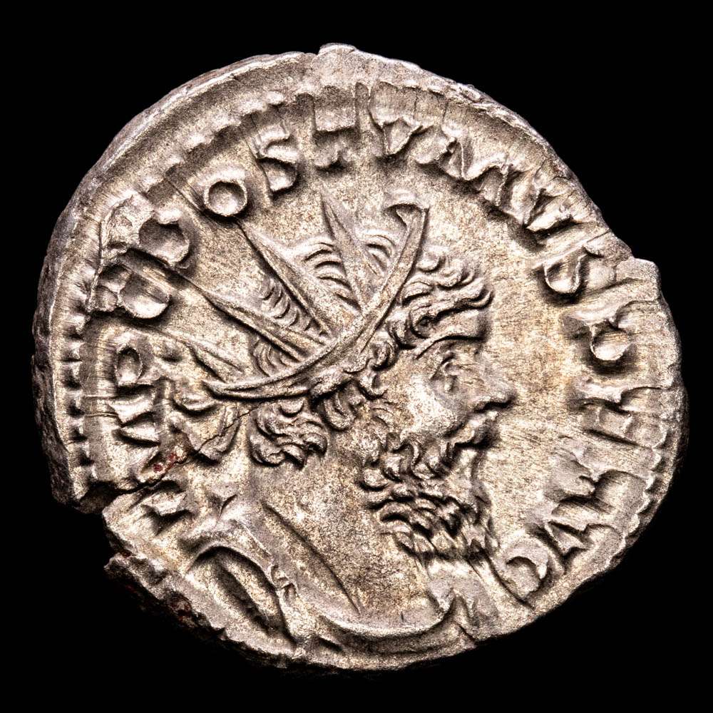 Póstumo Antoninano 268 d.C. Treveri 3,39 g PAX AVG. Ex Colección Baldomero de la Fuente . XF+ RIC-318