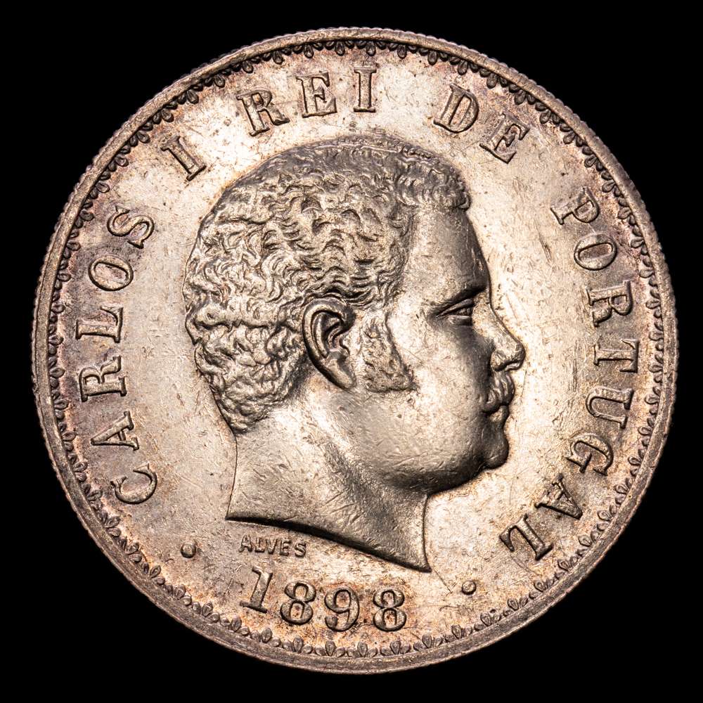 Portugal – Carlos I. 500 Reis. (12,73 g.). 1898. KM-535. MBC+.