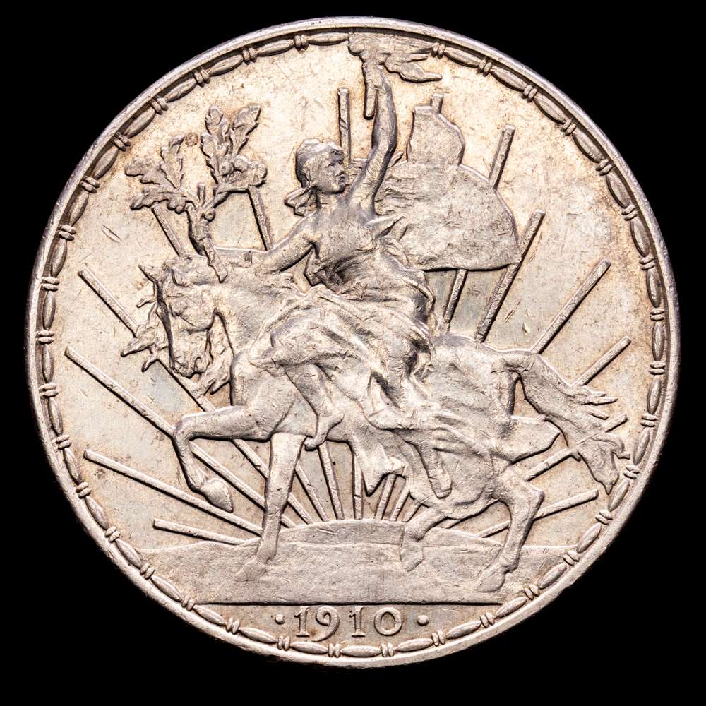 México. 1 Peso. (27,02 g.). México. 1910. KM-453. EBC-. Caballito