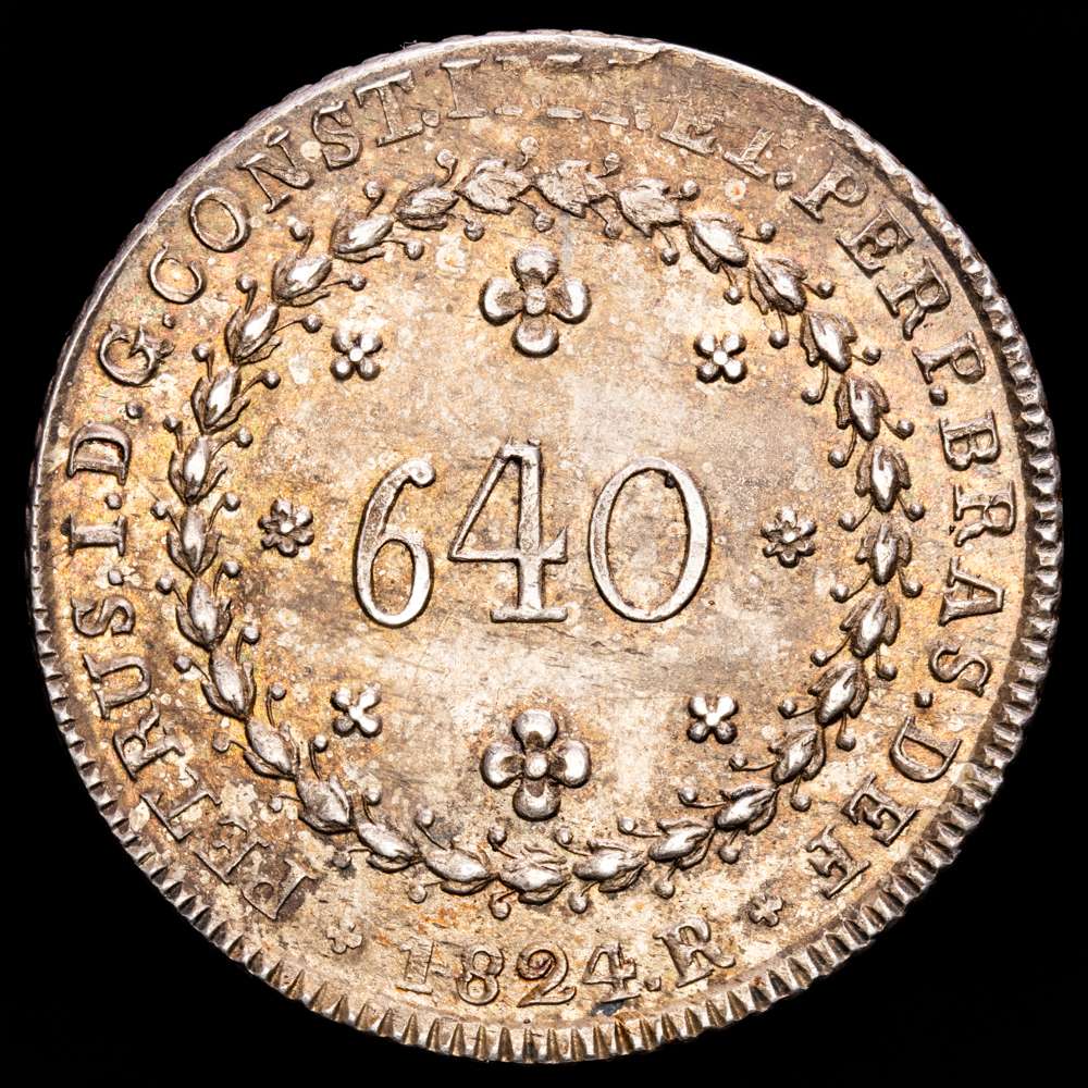 Brasil – D. Pedro I. 640 Reis. (g.). Río de Janeiro. 1824. KM-367. UNC-.