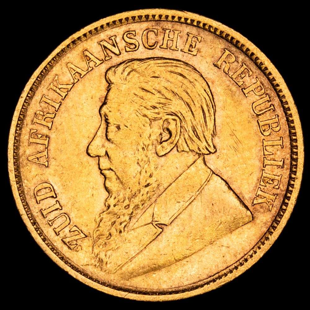 República de South Africa. 1/2 Pound (3,96 g.). 1897. KM-9.2. XF.