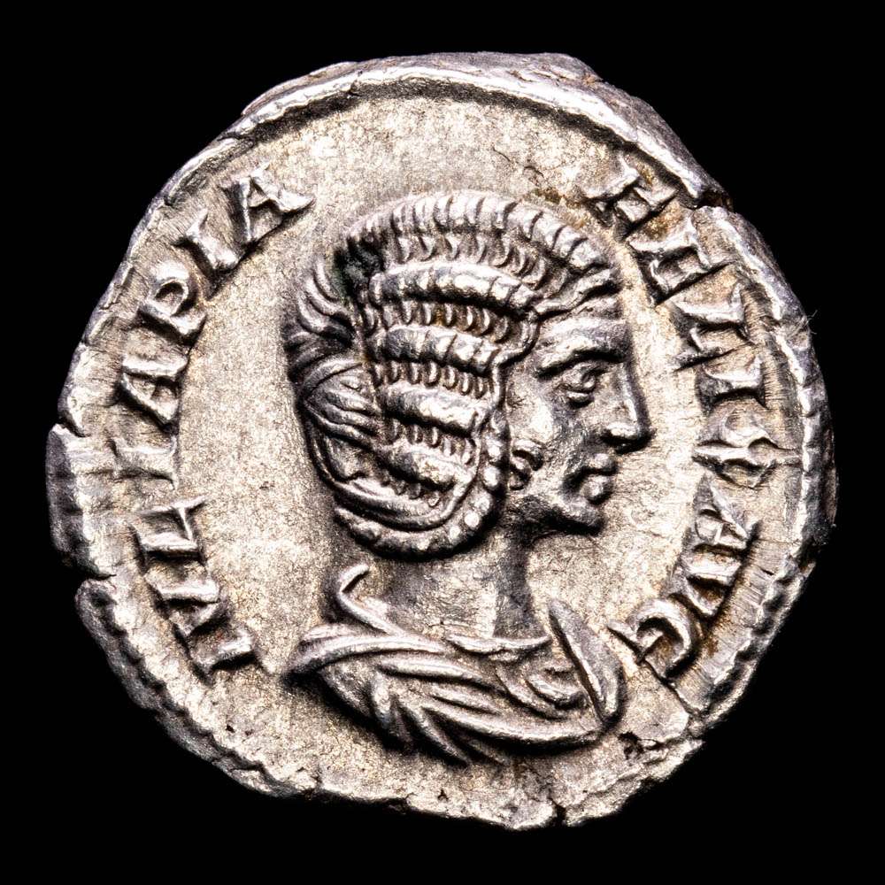 Julia Domna Denario 211-217 d.C. Roma RIC-373A 3,58 g Diana Lvcifera EBC-