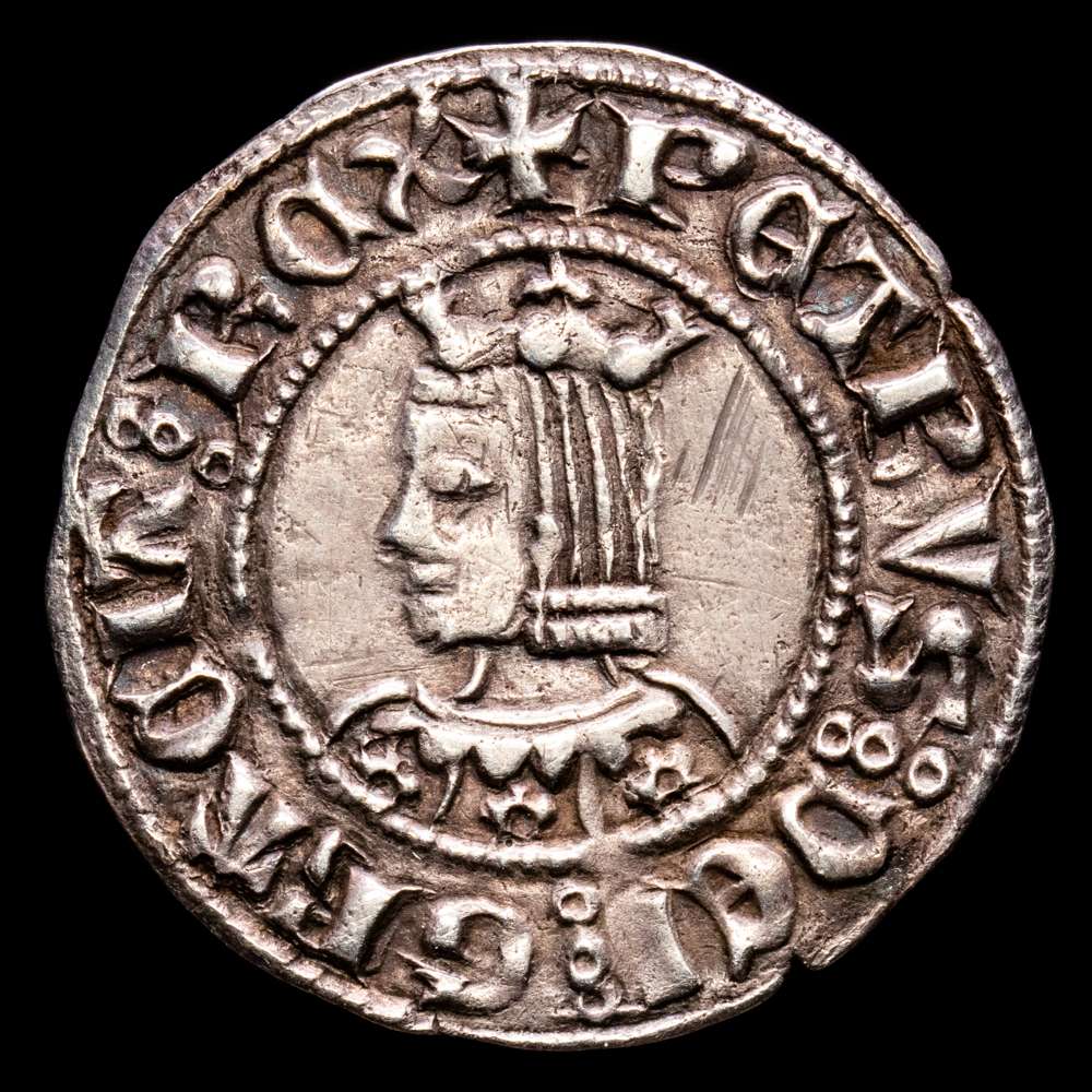 Pere III. Croat. (3,02 g.). Barcelona. (1336-1387). CAU.V.S.402. EBC-.