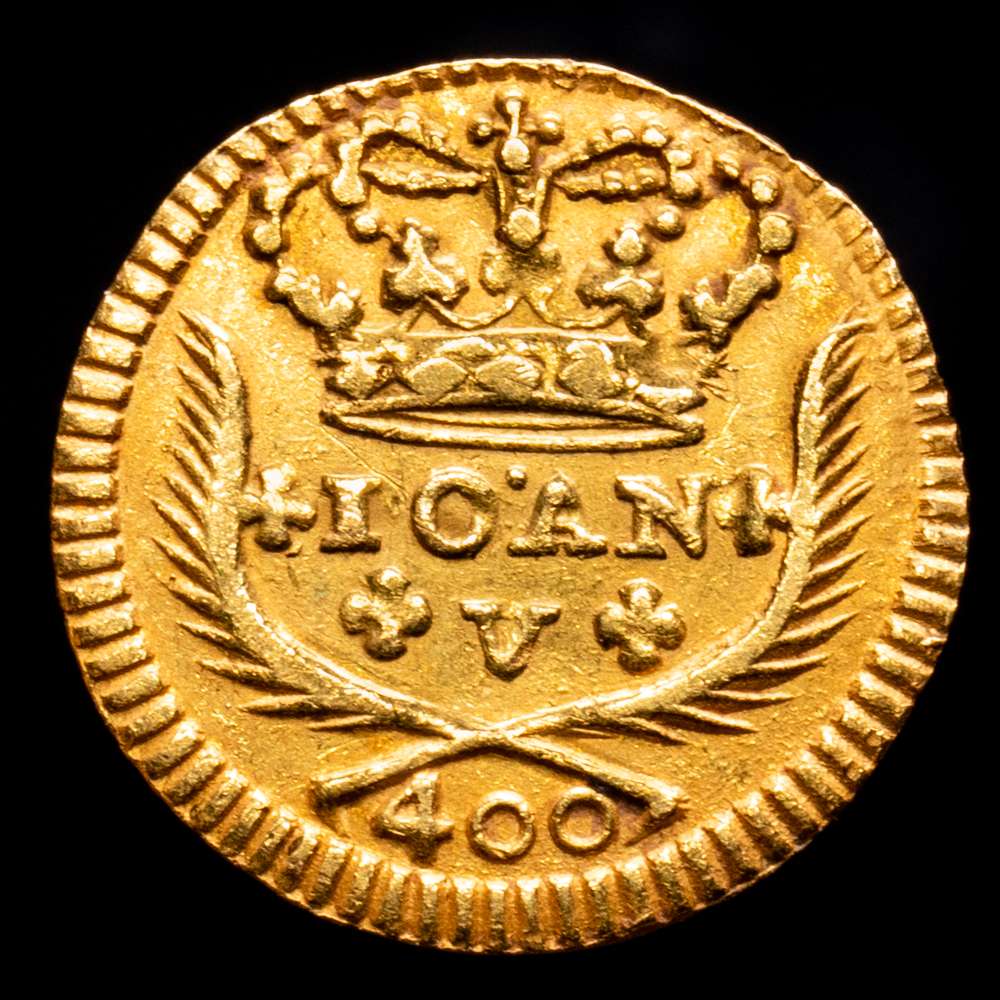 Portugal – Juan V. 400 Reis. (1,04 g.). 1723. KM-201. MBC+.