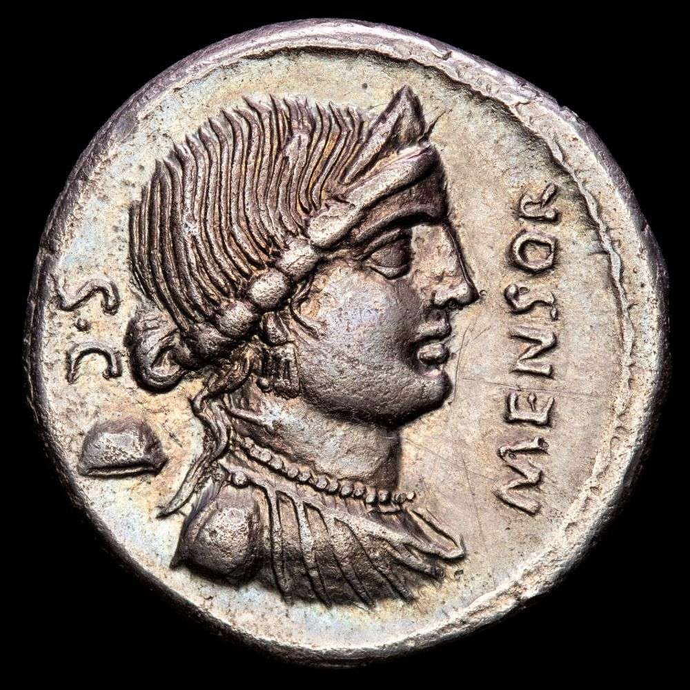 FARSULEIA. L. Farsuleius Mensor. Denario (3,83 g.). Roma, 75 a.C. XF-.
