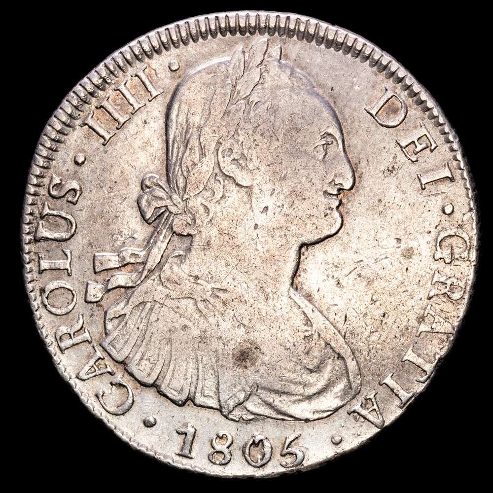 Carlos IV. 8 Reales (26,88 g.). 1788. Potosí. Ensayador P.J. AC-1010. VF+
