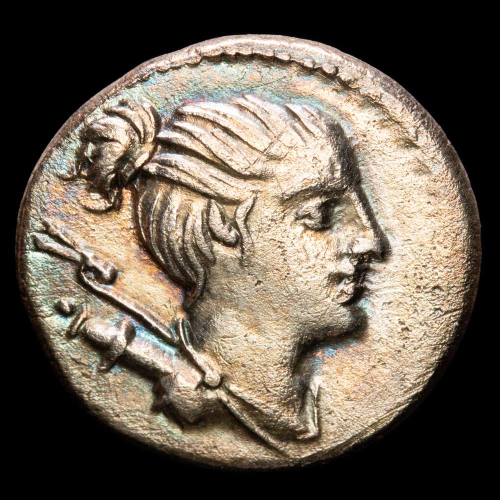 C. Postumius. Denario (3,64 g.). Roma, 74 a.C. Craw-394. XF