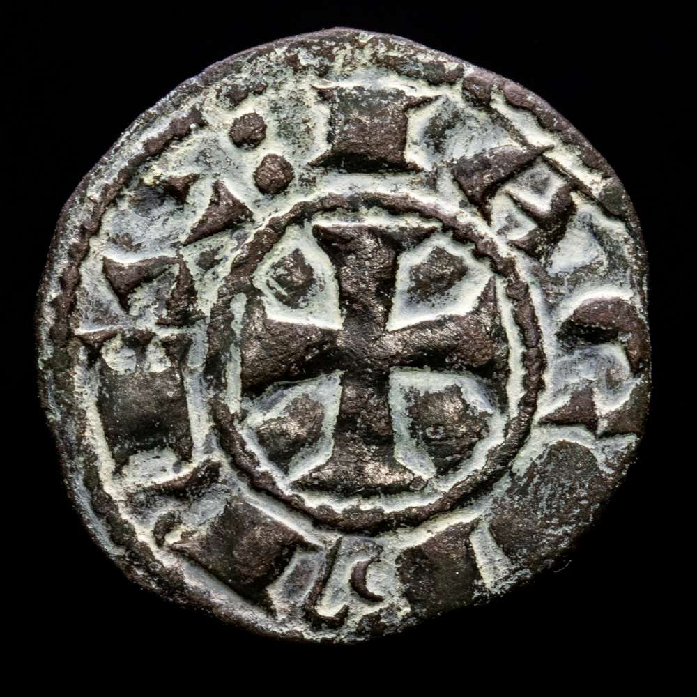 Jaime I. Dinero. (0,63 g.). Barcelona. (1276-1285). CRU-306. MBC+.