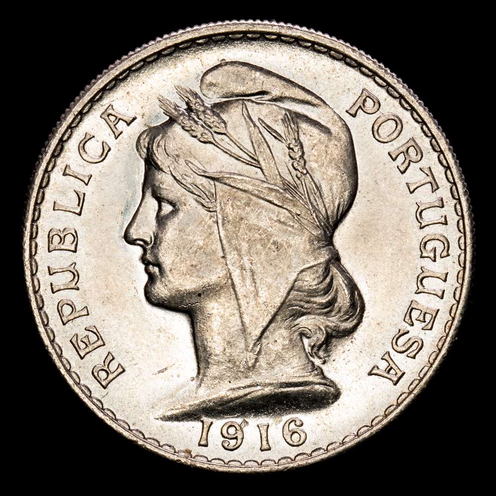 República de Portugal. 50 Centavos. (12,53 g.). 1916. KM-651. UNC-.