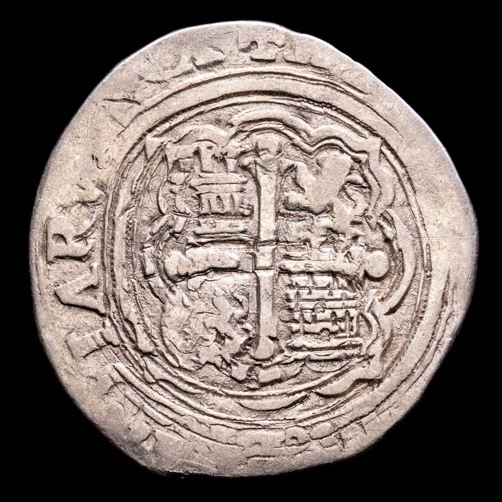 Felipe II. 4 Reales. (10,95 g.). México. 1572-1589. Ensayador O. Aureo y Calicó – 506. MBC+. Muy escasa