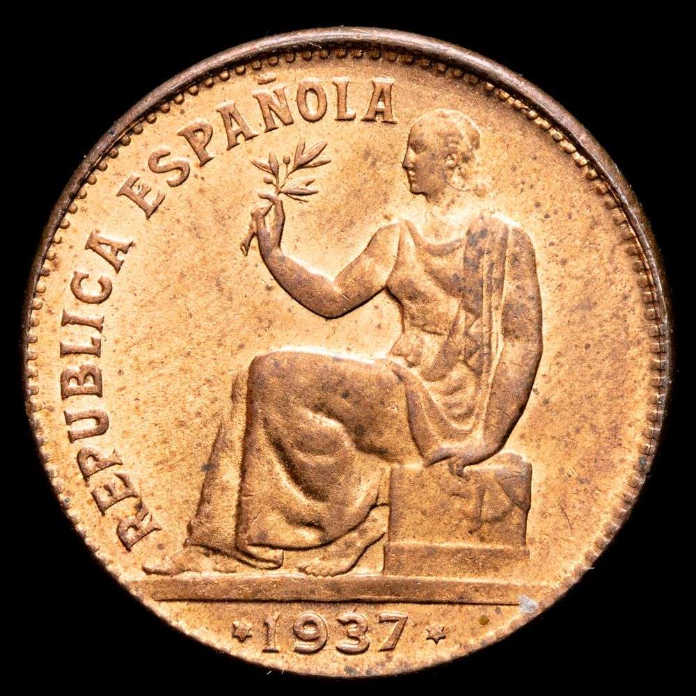 Segunda República – 50 céntimos (5,94 g.). 1937. AC-27. SC.