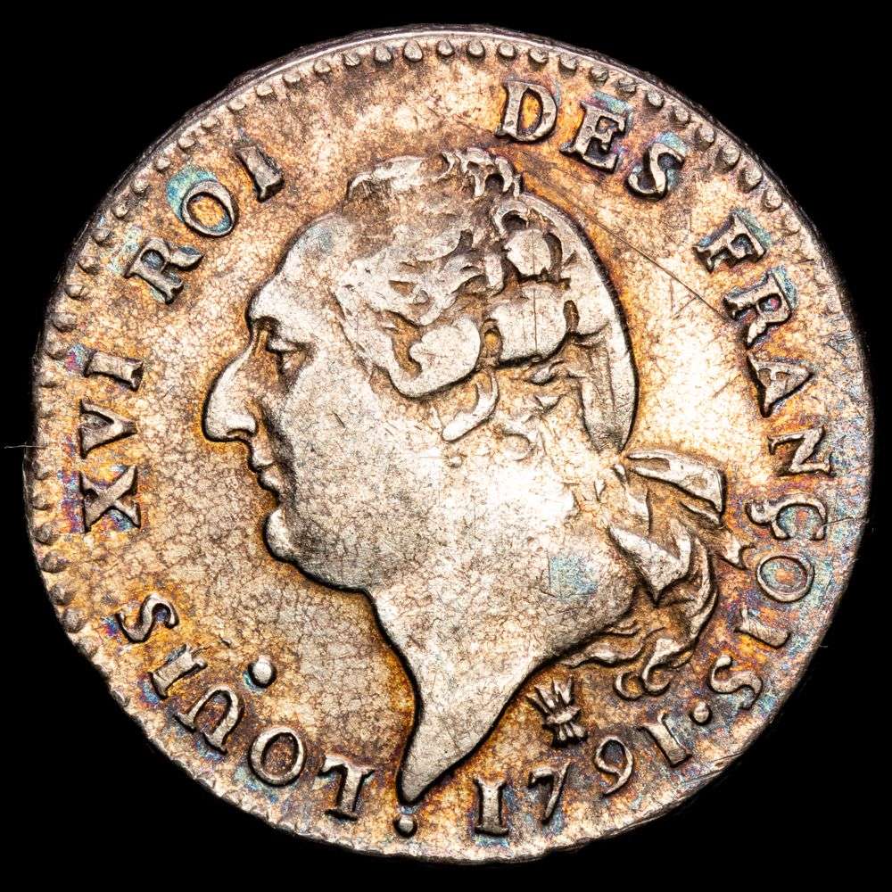 Francia – Louis XVI. 15 Sols (4,95 g.). Limoges. 1791. GAD-36. VF+.