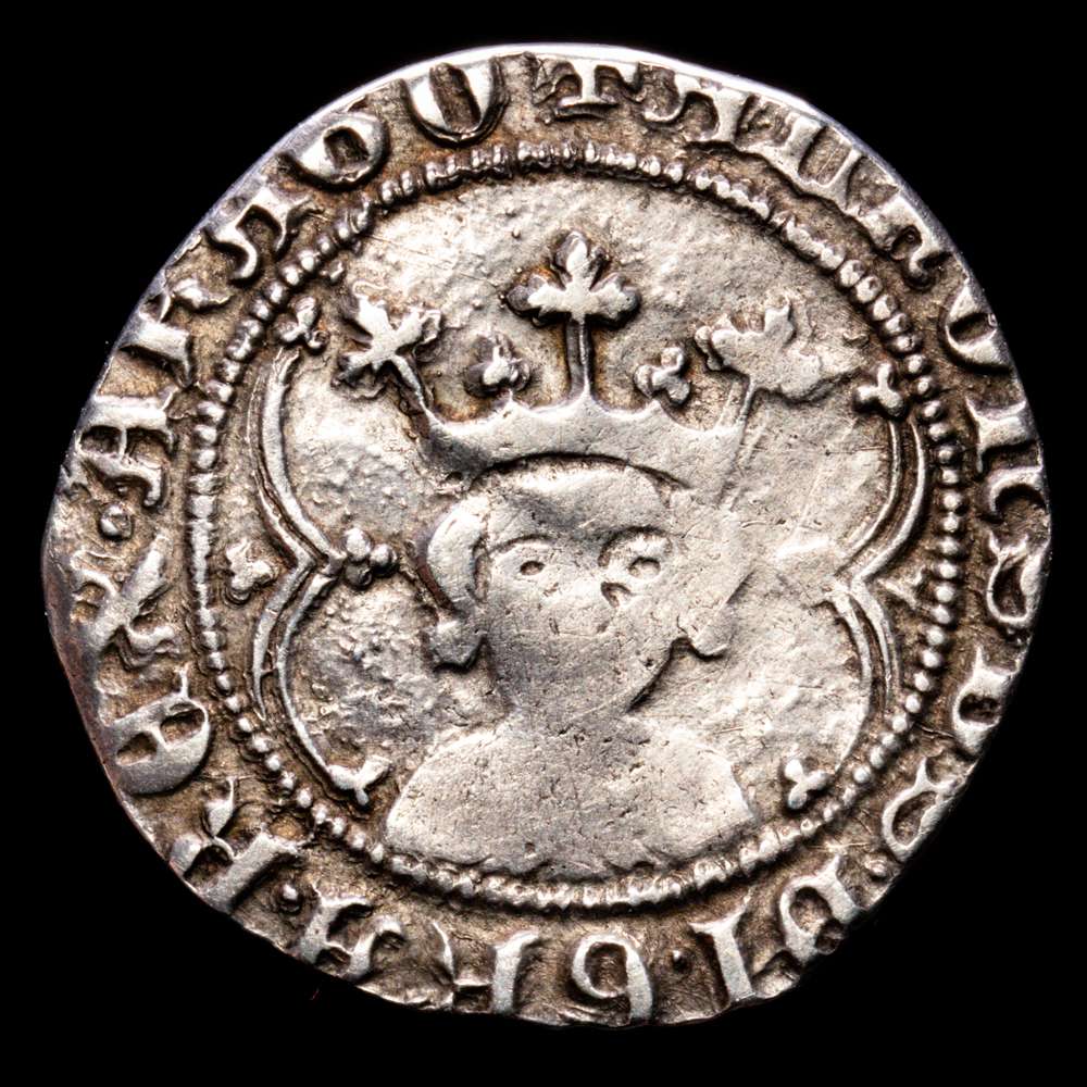 Corona de Aragón. Alfonso IV (1416-1458). 1 real. Valencia. Ag. 2,76 g. MBC-.